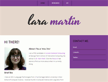 Tablet Screenshot of laramartin.net